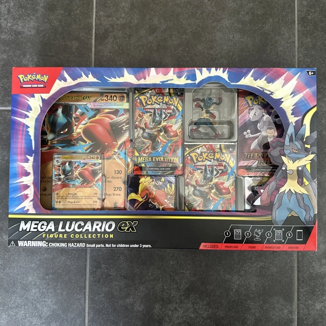 POKEMON TCG MEGA Lucario EX Premium Figure Collection One Box Sealed IN ...