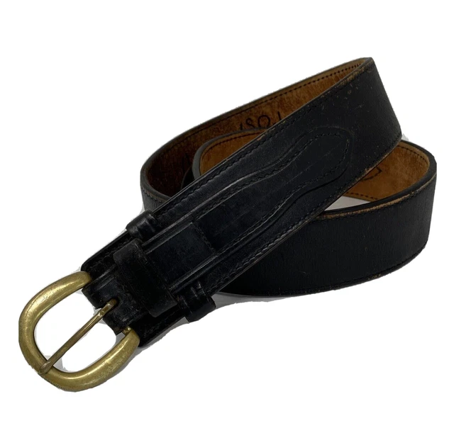 Don Hume Holster Belt B103 Size 38 Black Police Security Duty Thick Leather USBP