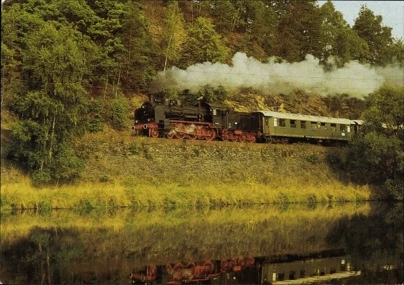 Ak Museumslokomotive 381182 im Elstertal bei Neumühle - 3409254