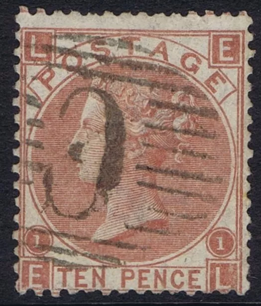 British Levant 1867 SG113 10d Red-Brown EL Fine Used in Constantinople Cat. £400