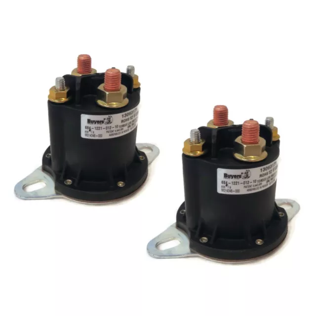 (Pack of 2) Buyers Products Continuous Duty Relay Solenoid for Meyer E-61H, V-66