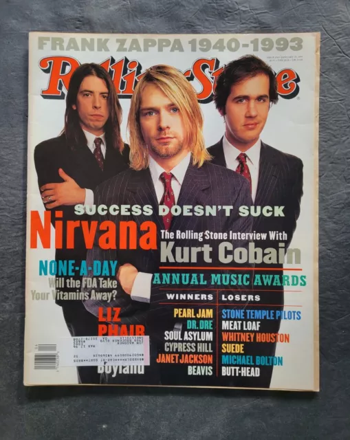 Rolling Stone Magazine Issue 674 January 27,1994 Nirvana Zappa Tribute