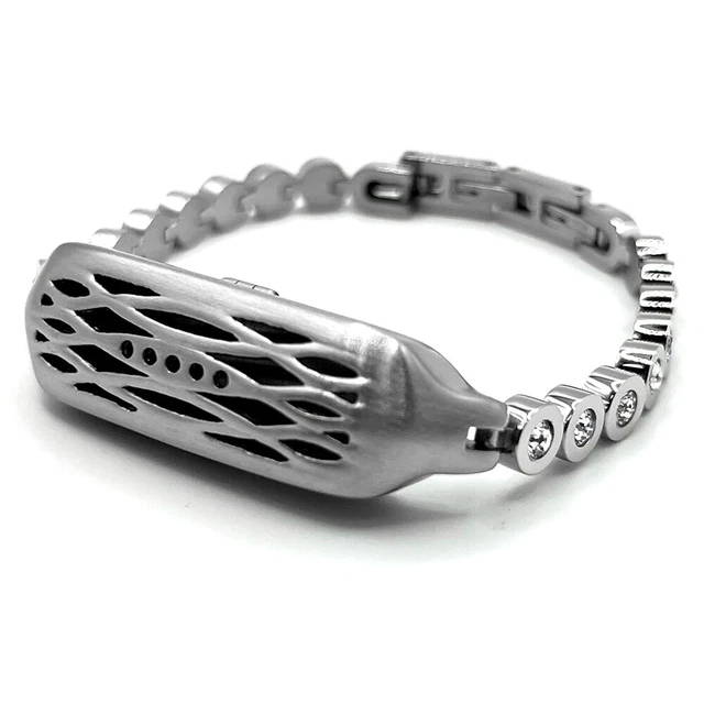 Stainless Steel Metal Rhinestone Watch Band Bracelet for Fitbit Flex 2 Holder US