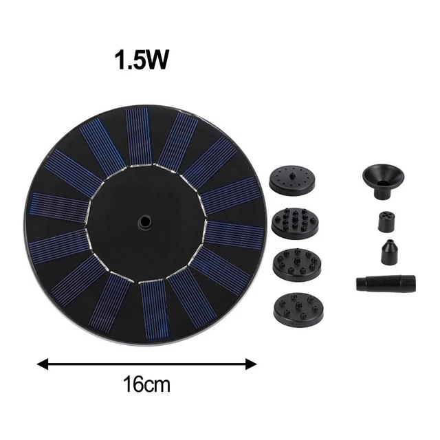 Pompa Fontana Solare 20W Kit Con Pannello, 12V Sommergibile, Bassa