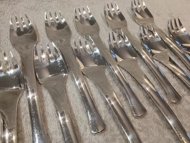 Ménagère RAVINET DENFERT modèle RUBANS métal argenté 12 cuillères 12 fourchettes | Métal argenté