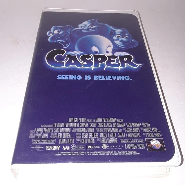 CASPER THE FRIENDLY Ghost Movie VHS VCR Tape Classic Childrens Family