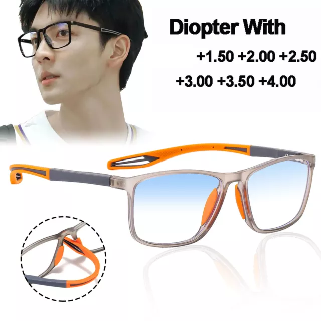 2024 Men's Sports Ultra-Light Anti-Blue Light Presbyopic Glasses Reading Glasses