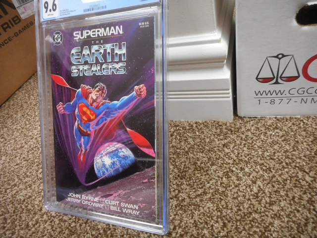 Superman The Earth Stealers nn 1 cgc 9.6 DC 1988 WHITE pgs NM MINT John Byrne 2