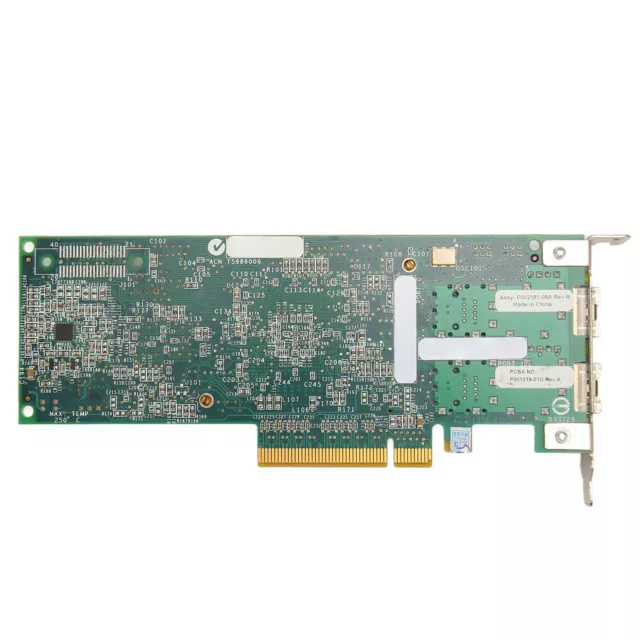 Carte Fibre PCIE LPE12002 R7WP7 8Gb SFP+ Adaptateur PCIE Carte Double