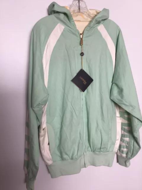 Bill Willie Women’s Jacket M size NICE light green w/yellow and white color