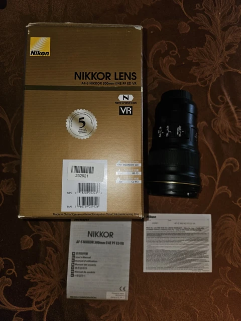 Nikon AF-S NIKKOR 300mm f/4E PF ED VR Single Focus Lens - Black. ! Warranty !
