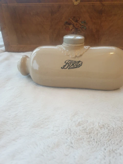 Boots Stone Glaze Bed Foot Warmer by "Ye Olde Fulham Pottery"