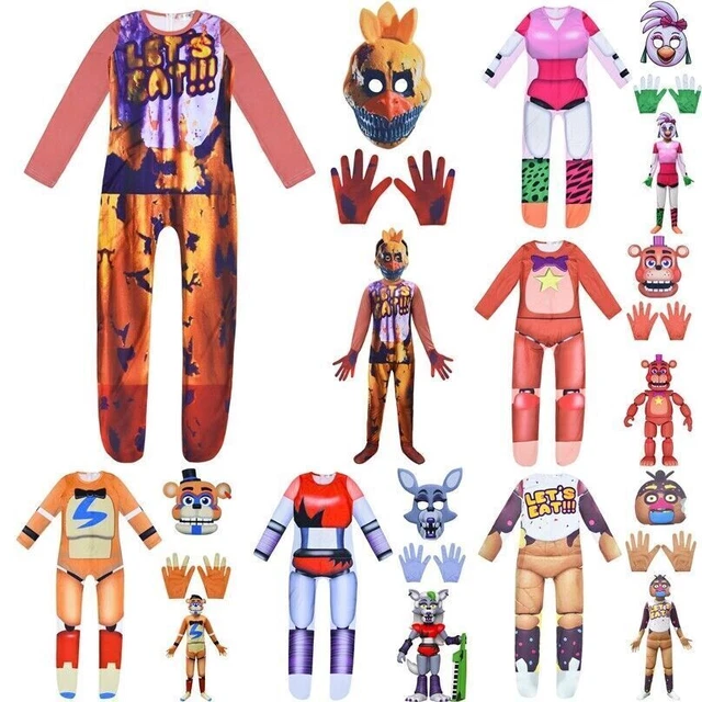 FIVE NIGHTS AT Freddy FNAF Costume Halloween Party Kids Fancy Cosplay ...