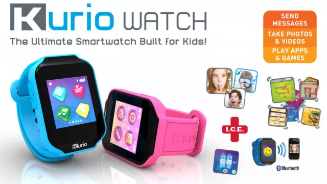 Montre intelligente pour enfants KURIO caméra Bluetooth haut-parleur micro appel texte audio jeux vidéo