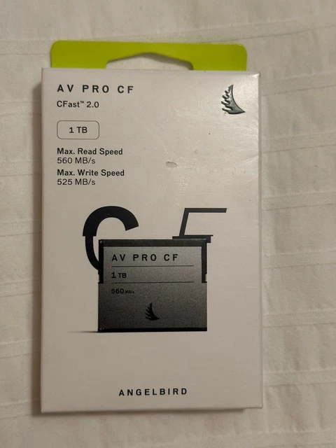 ANGELBIRD AV PRO CF CFast 2.0 1TB Sealed $750.00 - PicClick CA