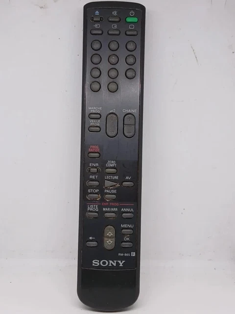 Télécommande Sony Rmt-V223B Pour Magnétoscope TV VCR VHS (Bon État)
