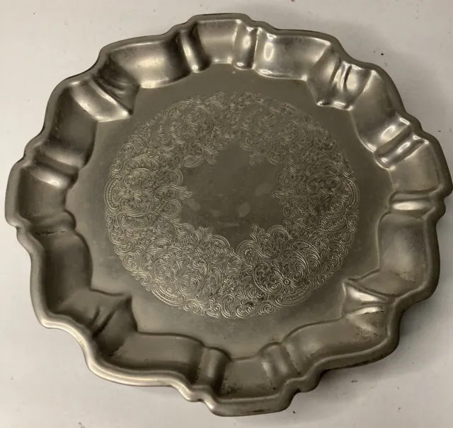 Vintage 1950’s Solid Silverplate Ashtray