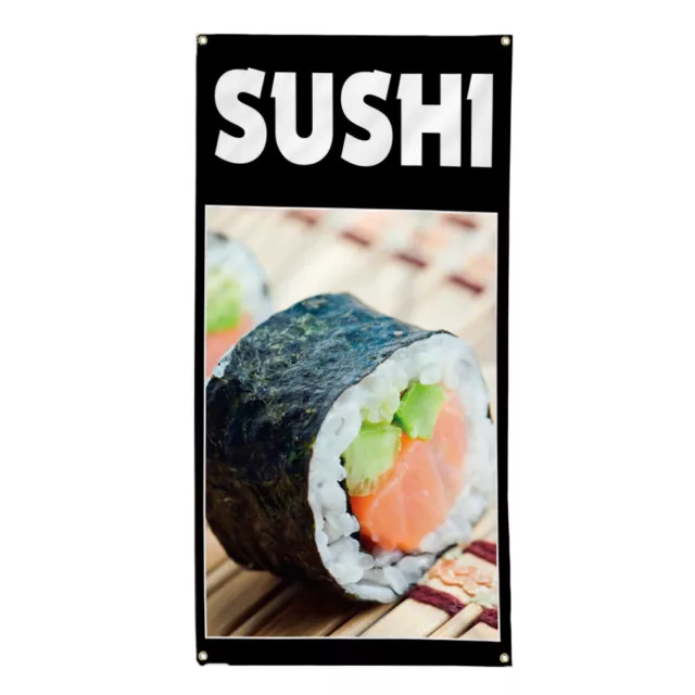 Vertical Vinyl Banner Multiple Sizes Sushi Food and Drink Restaurant and Food