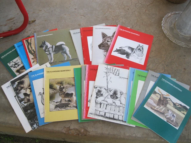 The Elkhound Quarterly (32 Issues) ~ Hoflin Pub, CO ~ Great Ads of Elkhounds