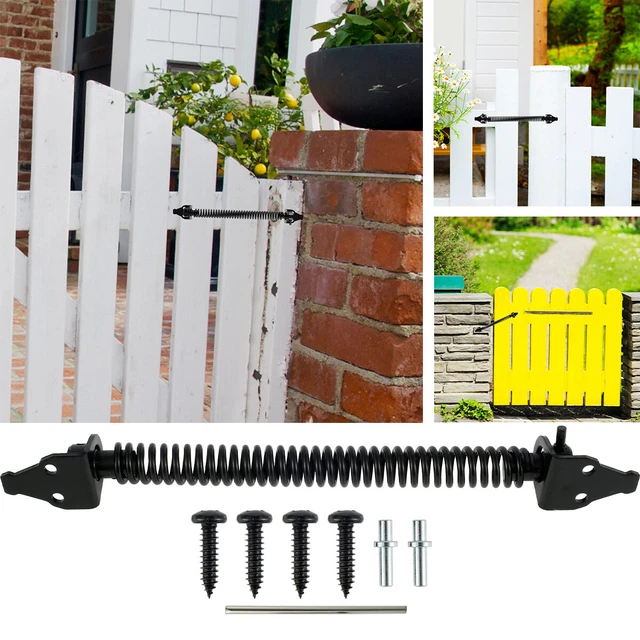 Gate Cloding Spring GATE SPRING CLOSER 8inch Universal Gate Self Closing Spring Metal Fence ...