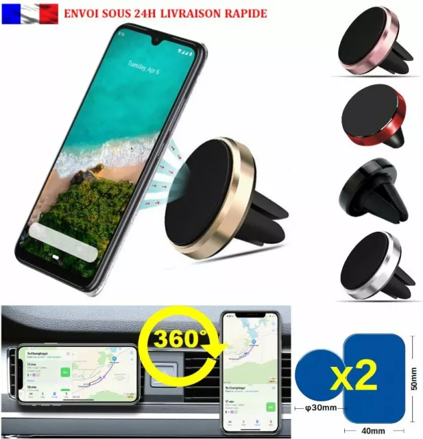 SUPPORT UNIVERSEL AIMANT Magnetique Voiture Smartphone Telephone