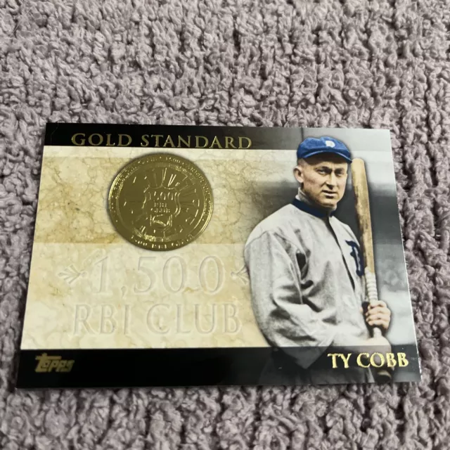 2012 Topps Series 2 Baseball Gold Standard Ty Cobb GS-50 Detroit Tigers 1500 RBI