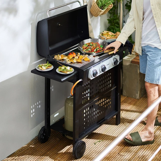 Enders Cosmo 3 Gasgrill Grill BBQ Thermometer Edelstahlbrenner  Edelstahlrost
