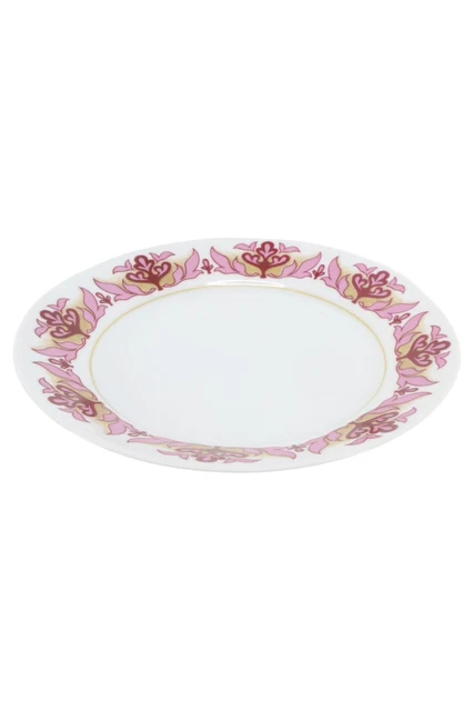 Piatto da pranzo COLDITZ PORCELLANA Ø 19 cm decorazione floreale