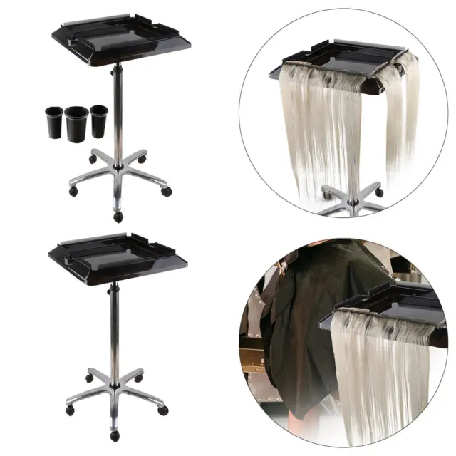 Rolling Salon Tray Cart Barber Trolley, Movable Wig Holder Hair Extension  Tool Tray Organizer, Height Adjustable Multifunction Storage Cart, Hair  Color Service - China Rolling Salon Tray Cart and Barber Coloring Trolley