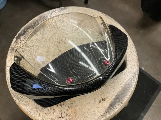 Ducati Monster 696 796 1100 Carbon Fiber Windscreen Nose Fairing Used