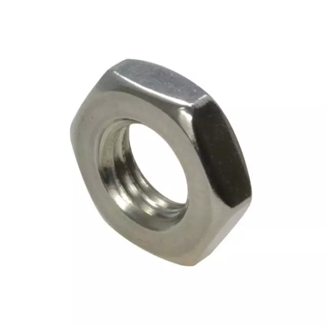 Pack Size 100 Stainless G304 Hex Lock M8 (8mm) Metric Coarse Thin Half Nut 2