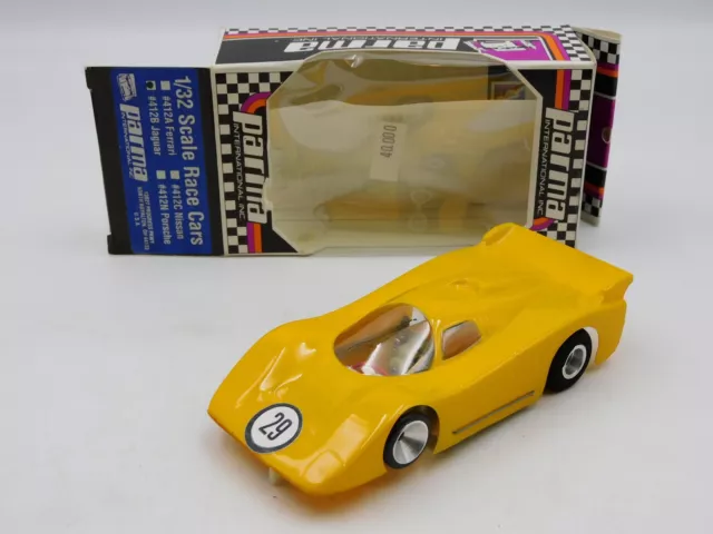 Parma Internacional Jaguar Yellow slot car 1:32 Ref. 412-B MIB