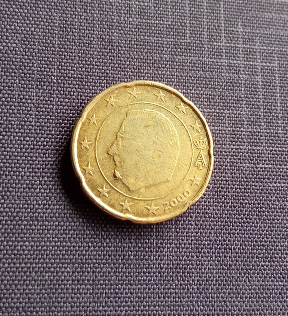 20 cents centimes belgique, 2002, fautée, TRES RARE 2