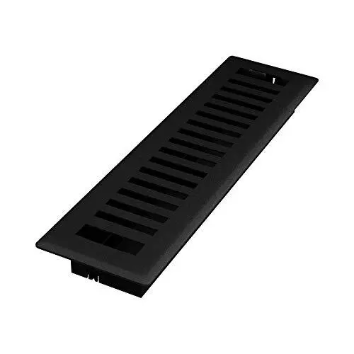 Imperial RG3437 Montezuma Decorative Floor Register, 2.25 x 12-Inch, Black Iron