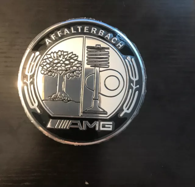 4PCS WHEEL CENTER CAPS AMG AFFALTERBACH EMBLEM 75MM MERCEDES BENZ WREATH RIM sal