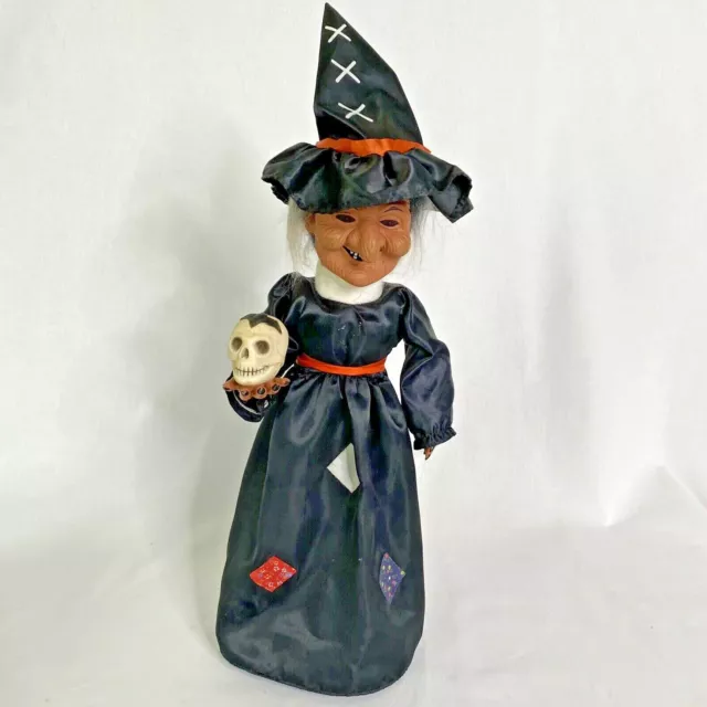 Telco Motionettes Witch w/ Skull 1990 - Not working - Great For Halloween Decor