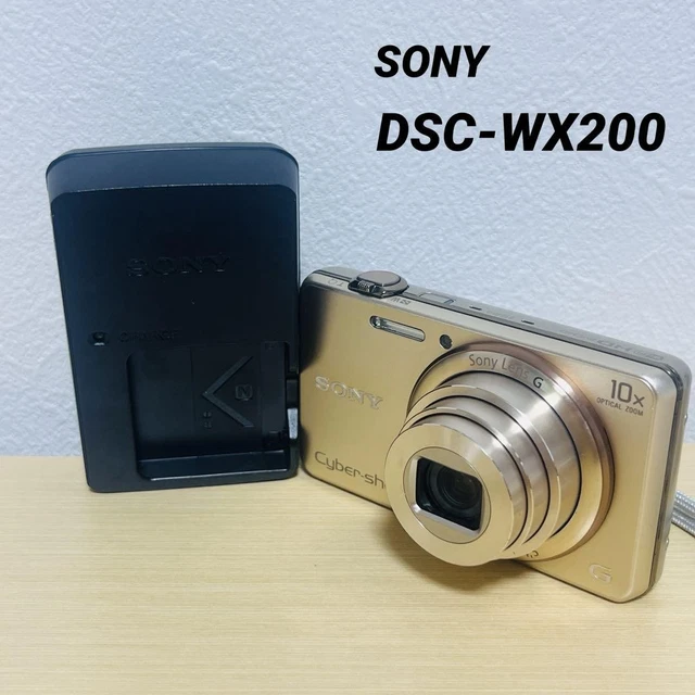 SONY CYBER-SHOT DSC-WX200 Gold Compact Digital Camera