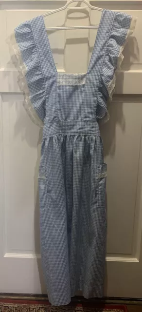 Homemade Full Length Pinafore Vintage  Bib  Apron