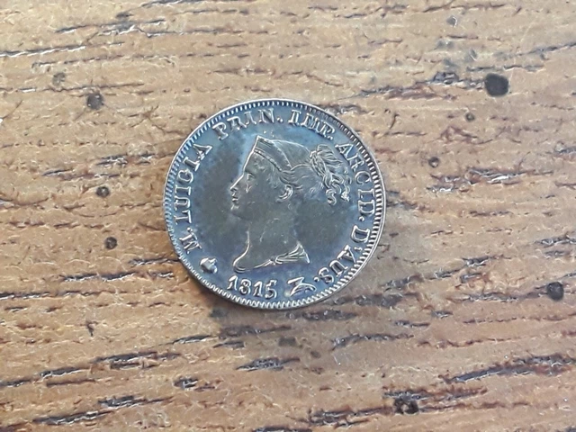 Piece De Monnaie 5 Soldi 1815 Duche De Parme En Sup+ Argent