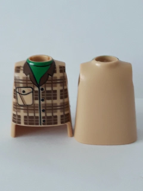 Figurine PLAYMOBIL Anglaise Customisée - Chapeau Résine Buste Imprimé - Occasion