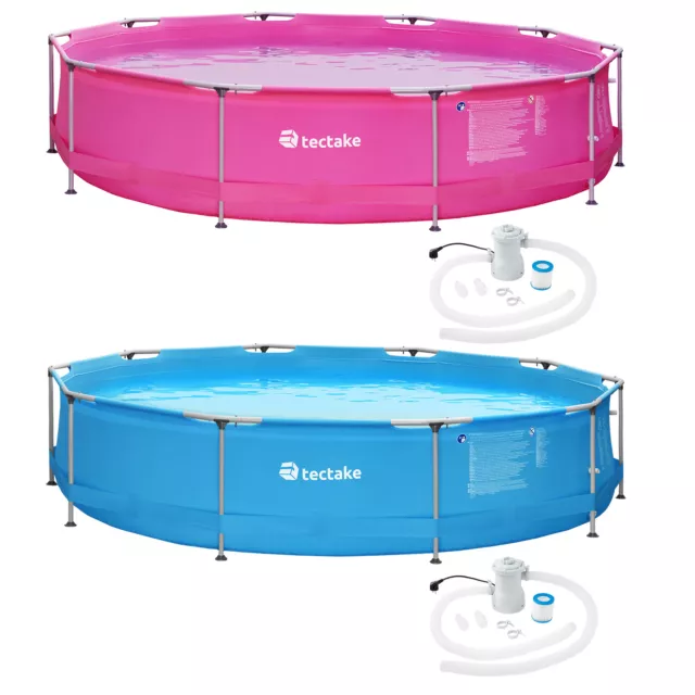 Piscine tubulaire ronde avec Pompe filtrante Pool hors sol Ø 360 x 76 cm