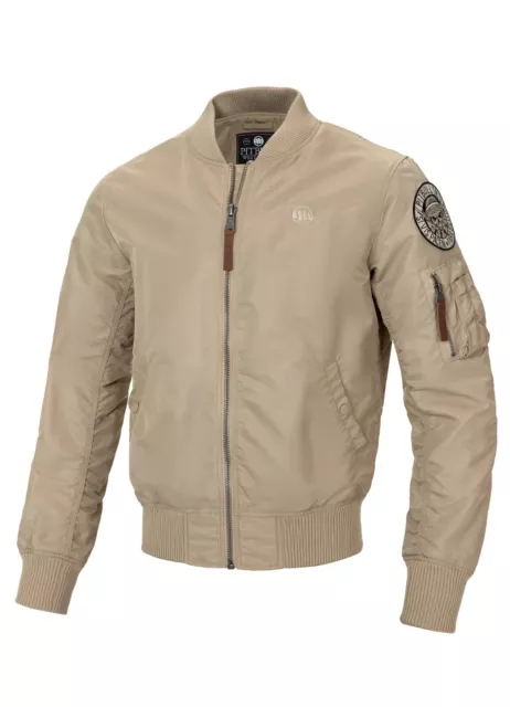 Veste Homme PitBull MA 1 LOGO Flight Jacket 2 PitBull Bomber Jacket Sable 2