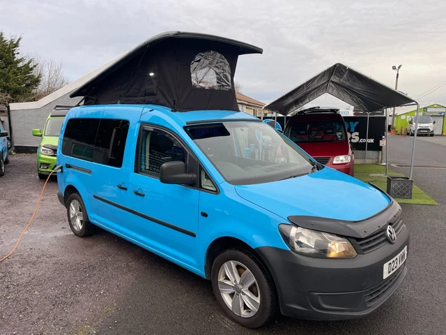 VW CADDY MAXI MICRO CAMPER CAMPERVAN PROFESSIONAL CONVERSION ONLY 85k ...