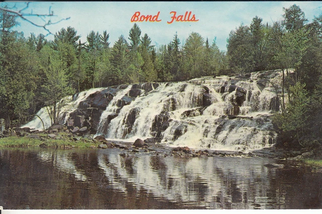ONTONAGON MICHIGAN Bond Falls Scenic Waterfall Upper Peninsula