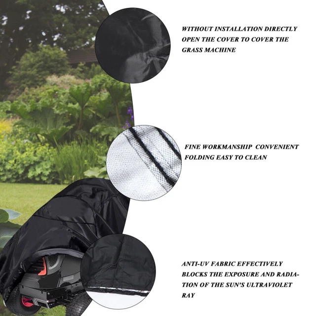 Lawn Mower Drawstring Lawn Mower Cover Riding Mower Waterproof Cover 12