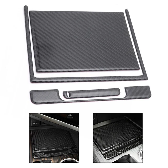 DAYKET 5 Pièces Bande De Seuil De Porte De Voiture Pour Toyota Yaris 3/5, Anti-Rayures Anti-Saleté Protecteurs Seuil Porte Fibre Carbone