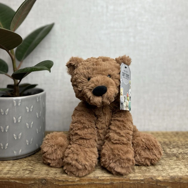 JELLYCAT FUDDLEWUDDLE BEAR Cub Jellycat Brown Bear Sitting Medium