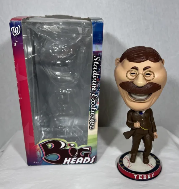 Washington Nationals Bighead Bobblehead President Theodore Teddy Roosevelt Htf