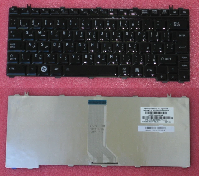 Clavier AZERTY Belge Toshiba A600 M800 U400 – Neuf Sans Boîte, Référence AEBU2B00050-BE