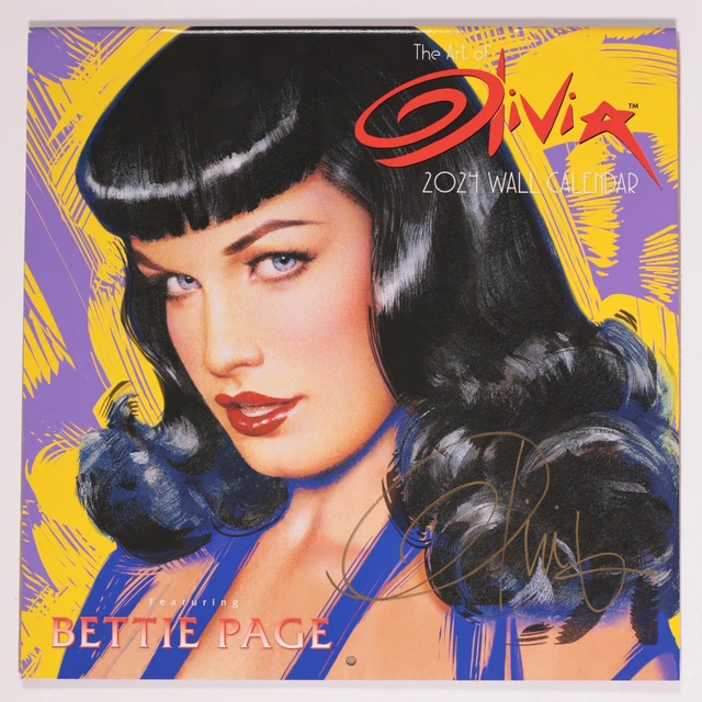 THE ART OLIVIA 2024 Wall Calendar featuring Bettie Page by Olivia De